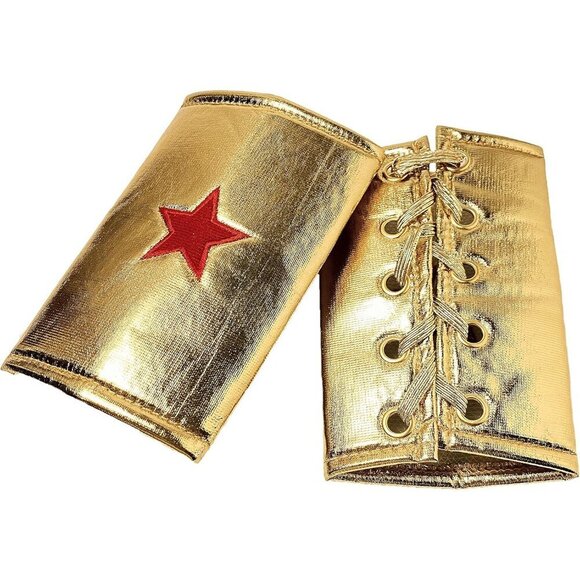 Woman of Wonder Crown and Cuffs Gold Accessories for Cosplay Halloween main image 5